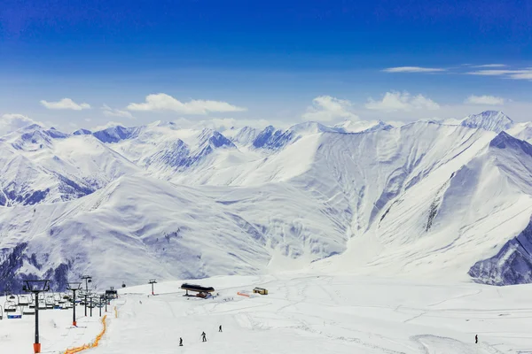 雪山のパノラマ ビュー — ストック写真