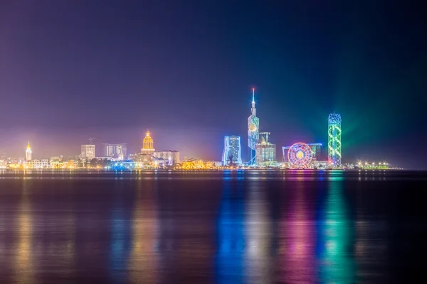 Batumi en la noche, Georgia — Foto de Stock