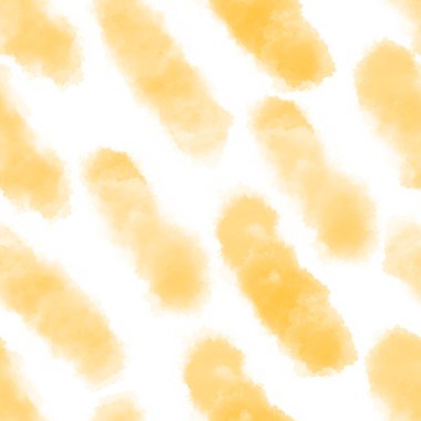 Sarı renk kızarma çizimi, pürüzsüz desen, beyaz arkaplanda suluboya sıçrama çizimi, kumaş tekstil baskısı, duvar kağıdı, ambalaj