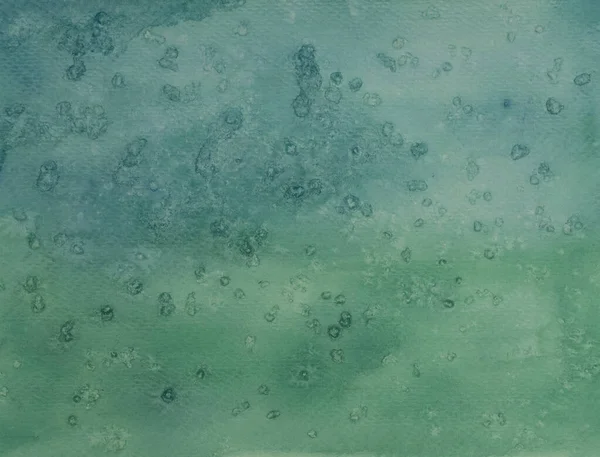 Абстрактный Узор Акварельной Ручной Живописи Рисунок Зеленым Синим Цветом Фона — стоковое фото