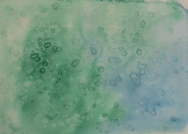 Абстрактный Узор Акварельной Ручной Живописи Рисунок Зеленым Синим Цветом Фона — стоковое фото