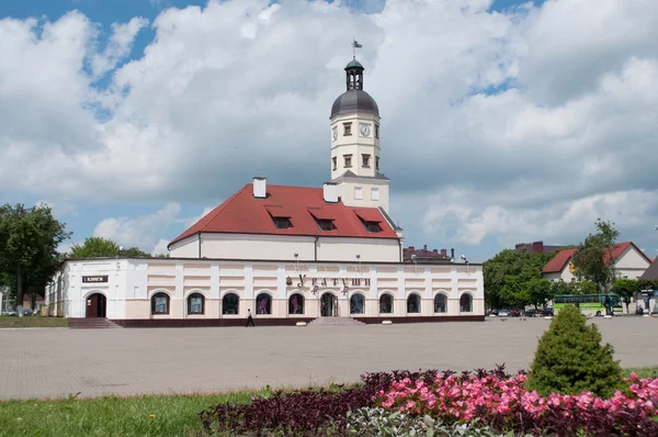 Nesvizh adalah sebuah kota di Belarus dan lokasi Kastil Nesvizh . — Stok Foto