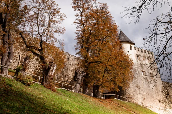 Eine Große Steinerne Burg Aus Dem Jahrhundert Zum Schutz Der — Stockfoto