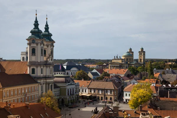 Eger Most Known Its Castle Thermal Baths Baroque Buildings Northernmost — стоковое фото