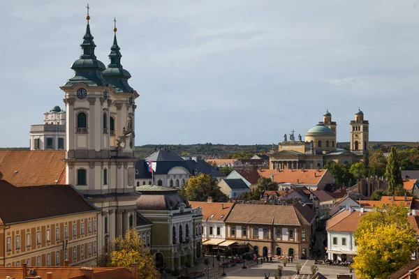 Eger Best Known Its Castle Thermal Baths Baroque Buildings Northernmost — Stock Photo, Image