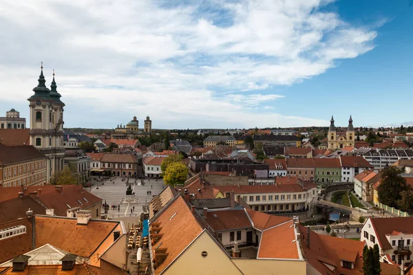 Eger Meglio Conosciuto Suo Castello Bagni Termali Edifici Barocchi Minareto — Foto Stock