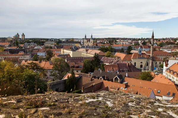 Eger Jest Najbardziej Znany Swojego Zamku Łaźni Termalnych Barokowych Budynków — Zdjęcie stockowe