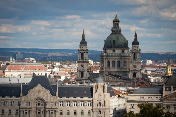 Quartier Central Budapest Long Danube Est Classé Patrimoine Mondial Unesco — Photo