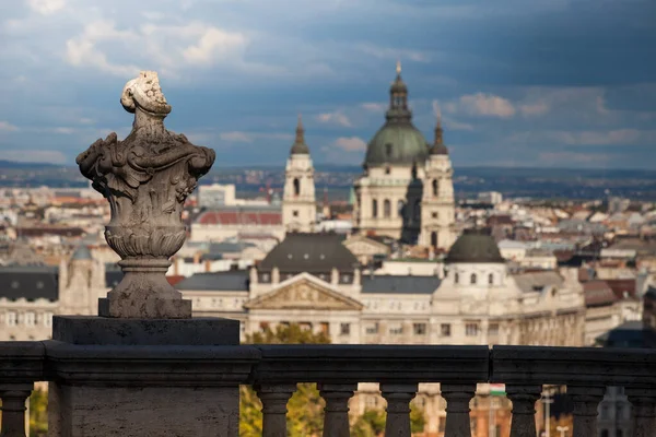 Centralnej Części Budapesztu Wzdłuż Dunaju Jest Zaliczany Światowego Dziedzictwa Unesco — Zdjęcie stockowe