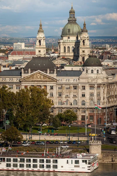 Quartier Central Budapest Long Danube Est Classé Patrimoine Mondial Unesco — Photo