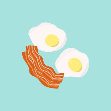 Yumurta ve pastırma. Nefis kahvaltı..