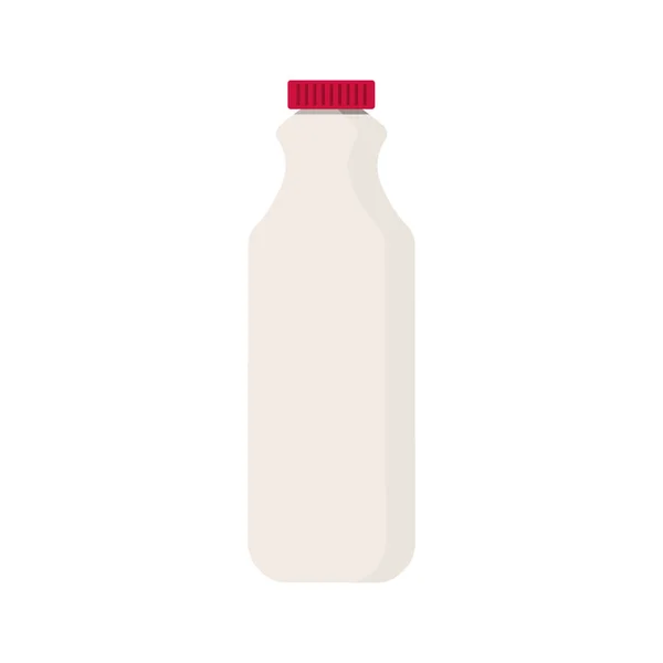 Illustrazione Vettoriale Piatta Del Kefir Bottiglia Plastica Tappo Rosso Brocca — Vettoriale Stock