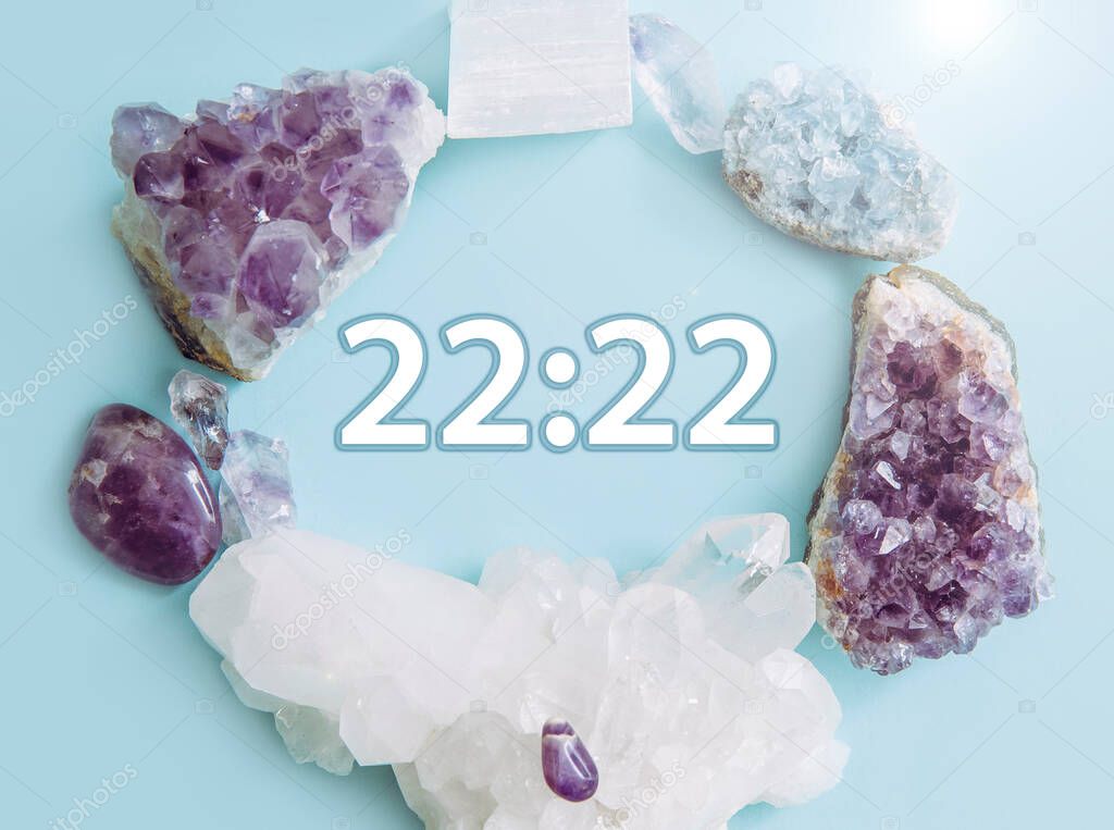 Seeing similar numbers 22:22 on clock. Seeing same similar numbers is called Angel numbers. Angels sending cryptic messages and communicating concept.