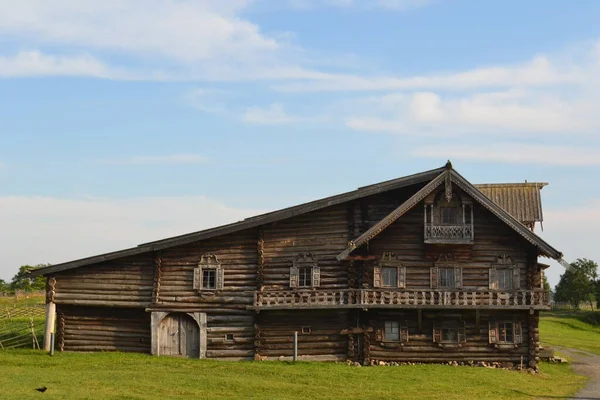 Traditional Wooden Village House Kizhi Island Karelia — Stock Photo, Image