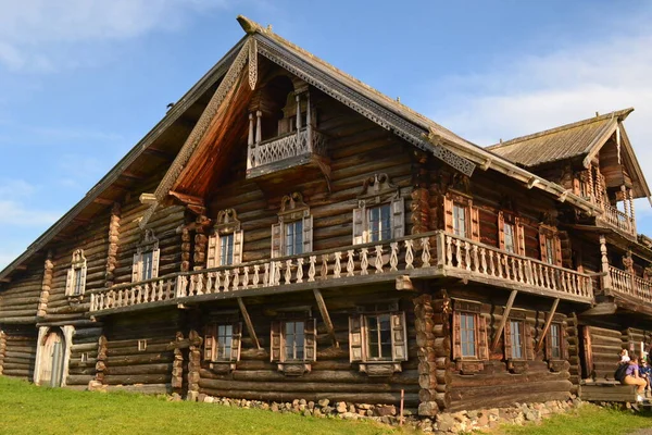 Traditionellt Hus Träby Kizhi Karelen — Stockfoto