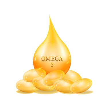 Organik yağ damlası. Sarı sıvı damlası. Balık yağı Vitamin damlası;
