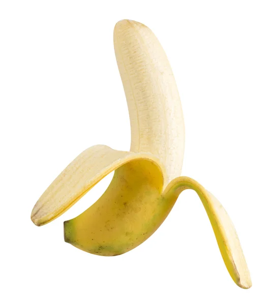 Banan isolerad på vit — Stockfoto