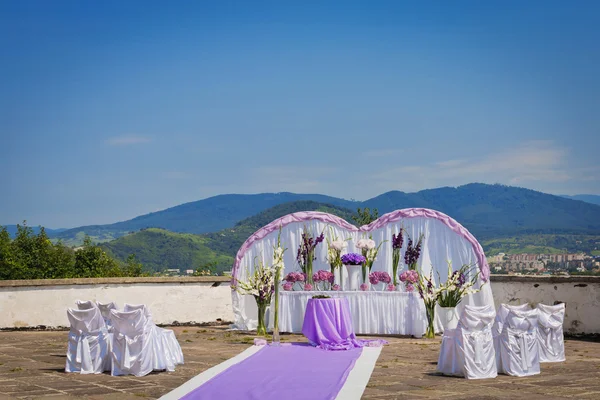 Wedding place in mountains