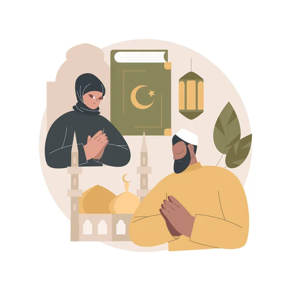 Islam ilustração vetor conceito abstrato. —  Vetores de Stock