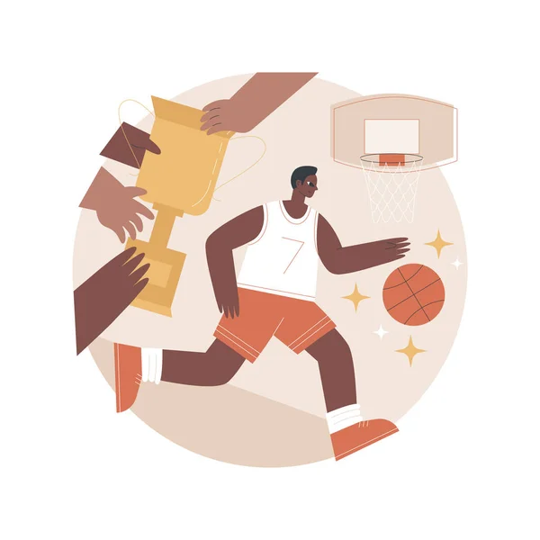 Baloncesto concepto abstracto vector ilustración. — Archivo Imágenes Vectoriales