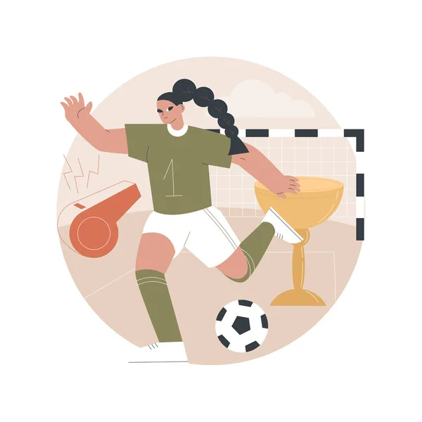 Fotboll abstrakt begrepp vektor illustration. — Stock vektor