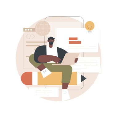 Kopyalama soyut konsept vektör çizimi.