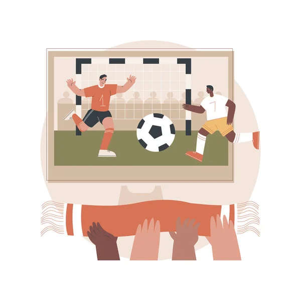 Fotboll abstrakt begrepp vektor illustration. — Stock vektor