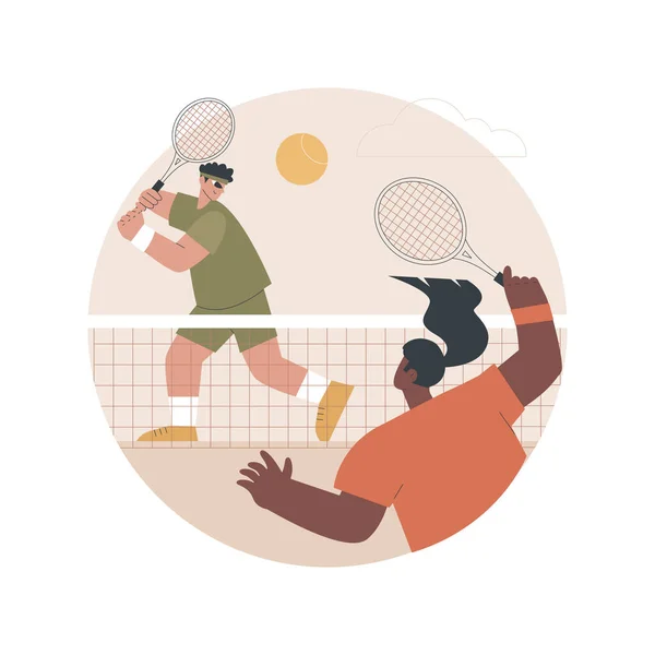 Tennis abstrait concept vectoriel illustration. — Image vectorielle