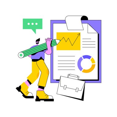 İş stratejisi soyut konsept vektör çizimi.