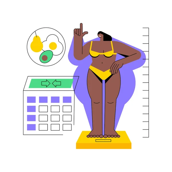 Body Mass Index abstract concept vector illustratie. — Stockvector