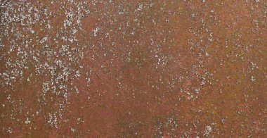 Paslı paslı metal. Paslı metal bir plaka dokusunun yakın çekimi. Ayrıntılı fotoğraf dokusu.