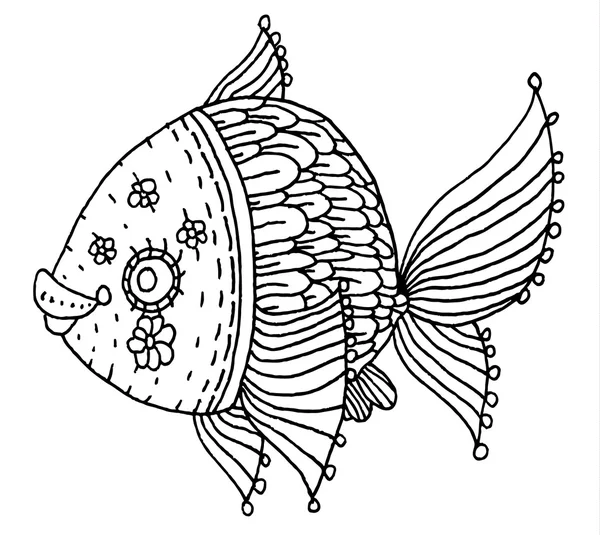 Conception de rivière Poisson — Image vectorielle