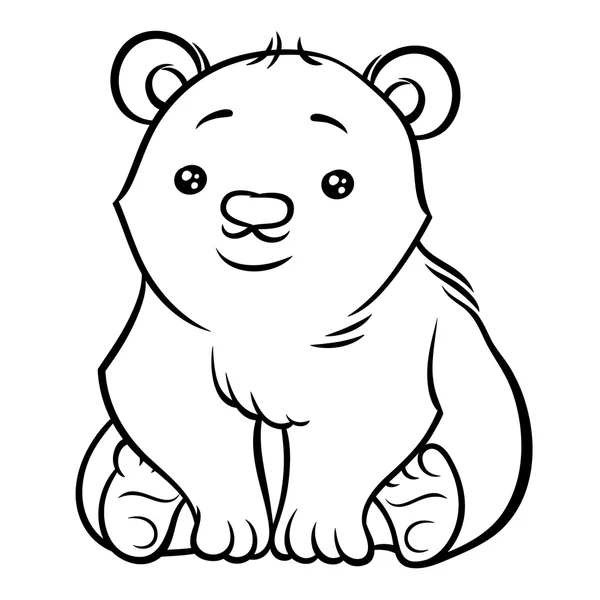 Мило білий ведмідь — стоковий вектор