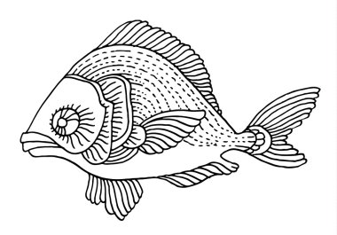 Tasarım tropikal balık