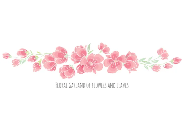 Elementi di fiori di Sakura — Vettoriale Stock