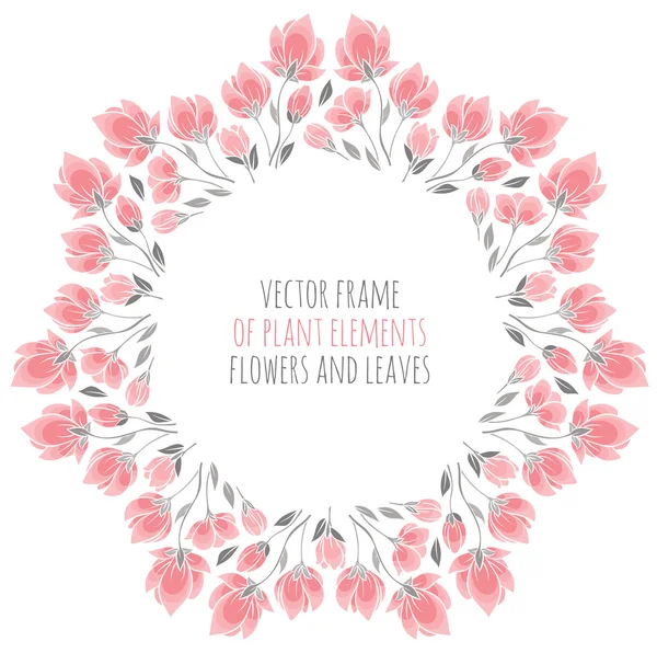 Carte d'invitation avec fleurs de sakura — Image vectorielle