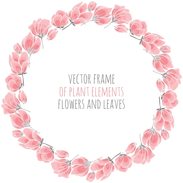 Tarjeta de invitación con flores de sakura — Archivo Imágenes Vectoriales