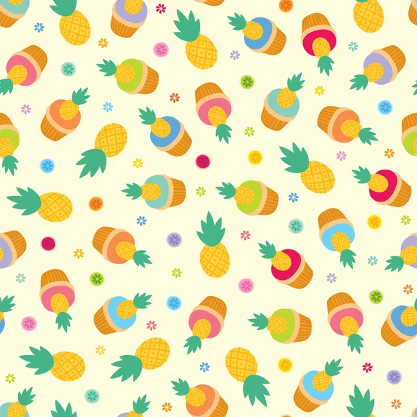 Ananas disegnati a mano — Vettoriale Stock