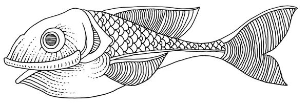 Diseño de pescado de mar — Archivo Imágenes Vectoriales