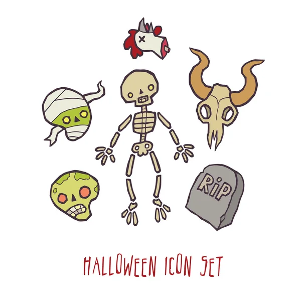 Ensemble d'icônes vectorielles Halloween — Image vectorielle