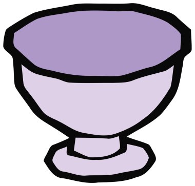 Dondurma vektör çizim için Kupası