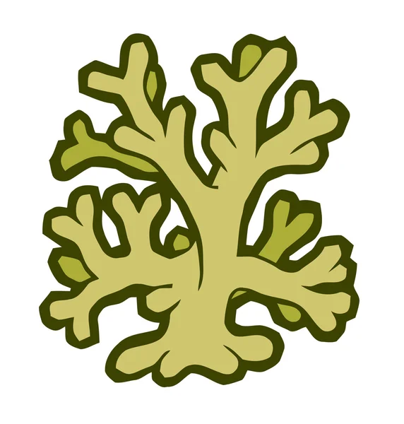 Illustration vectorielle stylisée corail marin — Image vectorielle