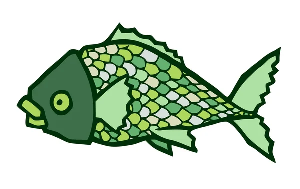 Peces marinos — Vector de stock