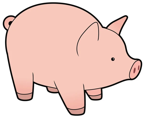 Симпатичная векторная свинья — стоковый вектор