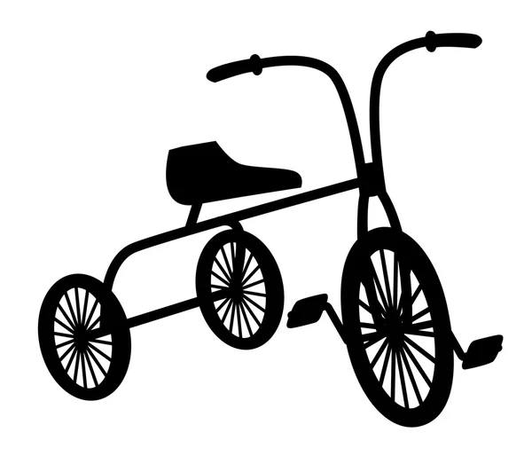 Bicicletta bambini — Vettoriale Stock
