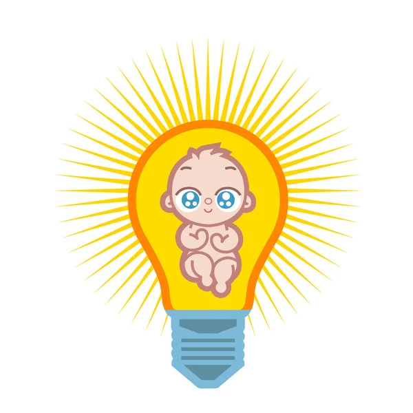 Baby lampa — Stock vektor