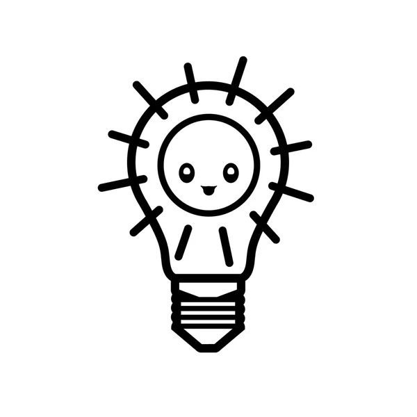 Bombillas ideas energías renovables — Vector de stock