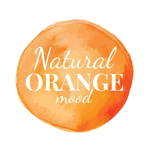 Cerchio di vernice arancione con scritte — Vettoriale Stock