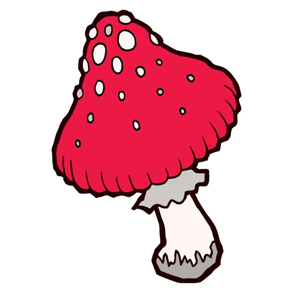 Champiñón amanita suave otoño — Vector de stock