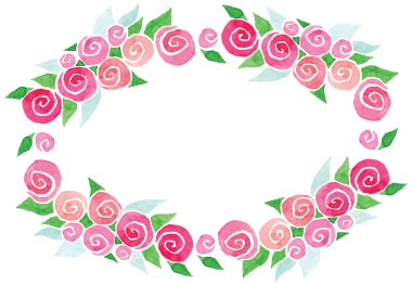 suluboya çelenk gül çiçek